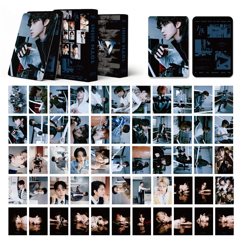 โปสการ์ดอัลบั้มรูปภาพ-kpop-seventeen-fml-lomo-จํานวน-55-ชิ้น