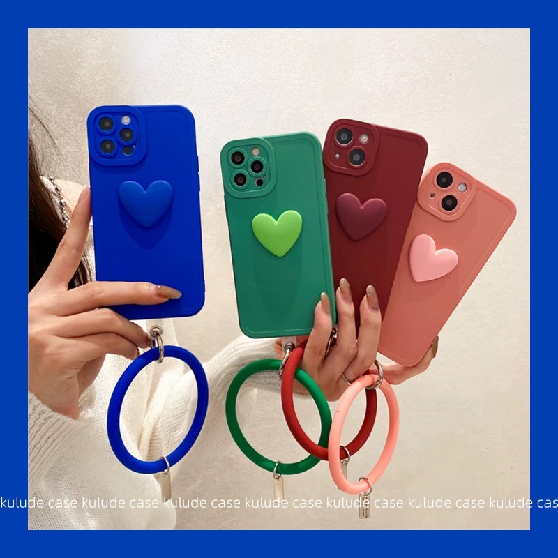 เคสโทรศัพท์มือถือ-ลายหัวใจ-สามมิติ-เรียบง่าย-พร้อมสายคล้องมือ-สําหรับ-tecno-camon-20-4g-ck6-camon-20-pro-4g-ck7n-camon-20-pro-5g-ck8n