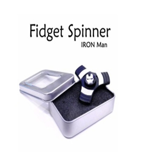 fidget-spinner-สปินเนอร์ไอรอนแมน-สีดำ-แบบโลหะ