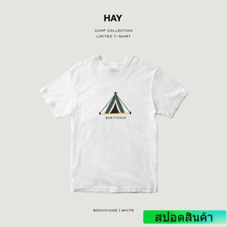 2023เสื้อยืดผ้าฝ้ายHAY / camping เสื้อยืด