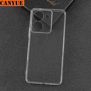 vivo Y01 Y01A Y02 Y02A Y02T Y02s Y15A Y15s Y16 Y30i Y30 Y22 Y22s Y75 Y76 Y76s 5G Transparent TPU Case Soft Clear Silicon Back Cover Anti Fall Protection Cell Phone Casing