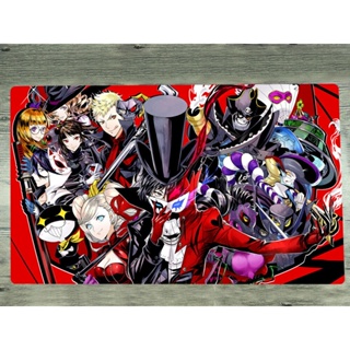 Yugioh Playmat Persona 5 TCG CCG แผ่นรองเมาส์เล่นเกม เลือกลายได้ พร้อมแผ่นรองเมาส์