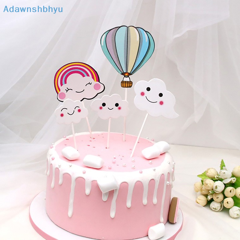 adhyu-ลูกโป่งลมร้อน-รูปก้อนเมฆน่ารัก-หลากสี-สําหรับตกแต่งคัพเค้ก-ปาร์ตี้วันเกิดเด็ก