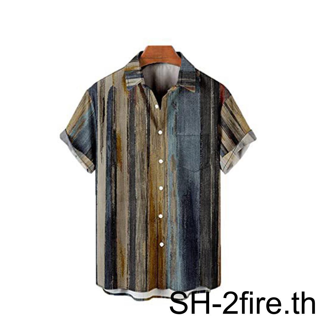 เสื้อเชิ้ตฮาวาย-ลําลอง-น้ําหนักเบา-ระบายอากาศ-ทําความสะอาดง่าย-เหมาะกับฤดูร้อน-สําหรับผู้ชาย