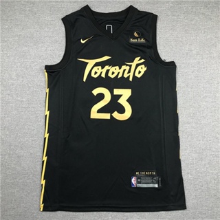 Raptor nba No. ขายดี อเนกประสงค์ เสื้อกีฬา ปักลาย No 23 7 สีดํา สีทอง ไซซ์ 43 394873