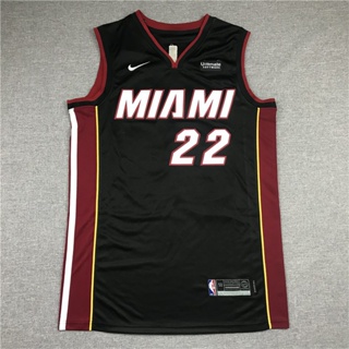 เสื้อกีฬา NBA Jersey Miami Heat No. อเนกประสงค์ 22 Butler รองเท้ากีฬา สีดํา 644777