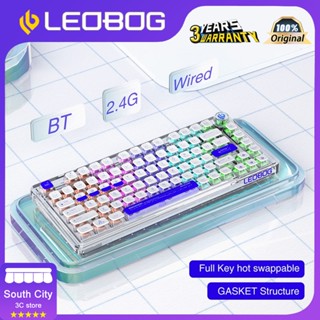 Aula LEOBOG K81 คีย์บอร์ดเล่นเกมไร้สาย บลูทูธ 5.0 2.4G มีสาย 3 โหมด RGB 81 คีย์