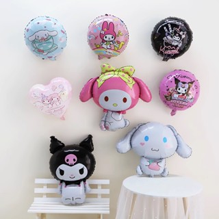 SANRIO ใหม่ ขายดี ลูกโป่งฟอยล์ฮีเลียม อลูมิเนียม ลาย Kuromi My Melody Cinnamon 3D สําหรับตกแต่งปาร์ตี้วันเกิดเด็ก