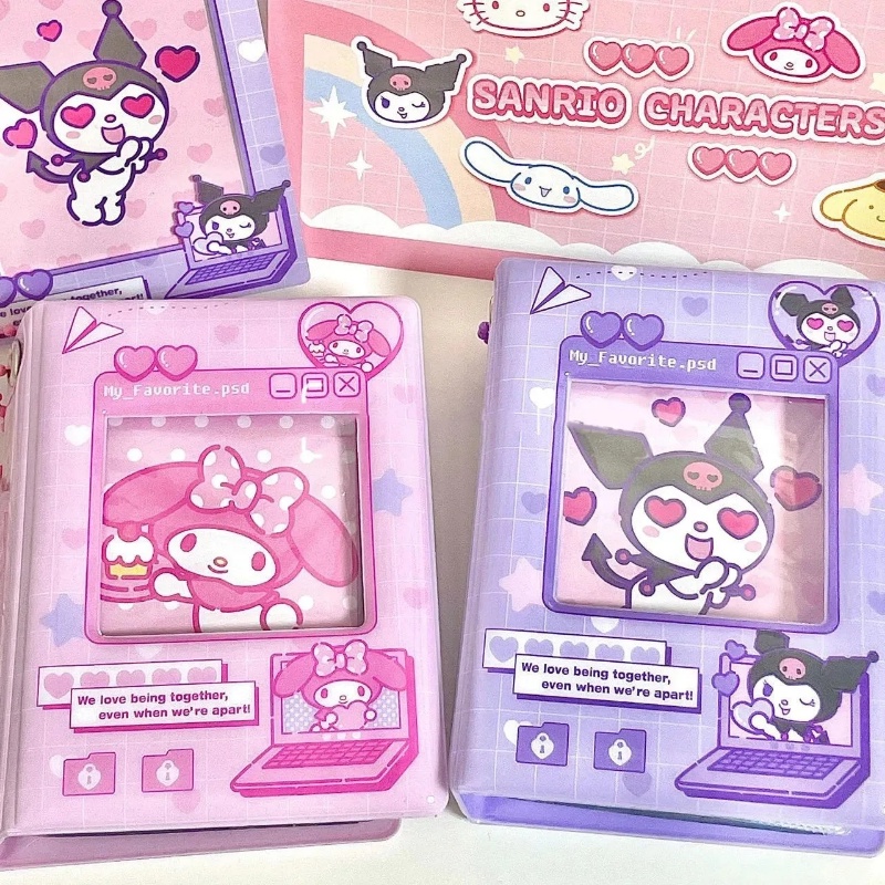 พวงกุญแจ-จี้การ์ตูนอนิเมะ-binder-sanrio-hello-kitty-kuromi-สําหรับห้อยตกแต่งสมุด-การ์ด-อัลบั้มรูปภาพ