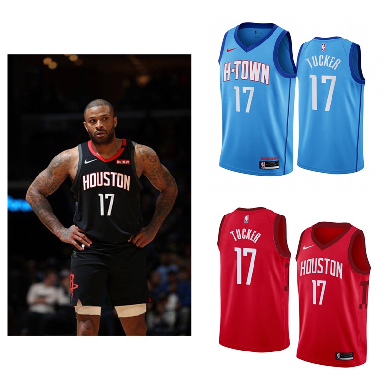 houston-rockets-17-p-j-tucker-เสื้อสเวตเตอร์ของเสื้อบาสเก็ตบอล-nba-jersey