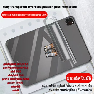 ฟิล์มไฮโดรเจล กันรอยหน้าจอ สําหรับ ไอแพด iPad gen5/6 air1/air2 9.7 gen7/8/9 10.2 air3 10.5 mini4/5 mini6 gen10 pro11