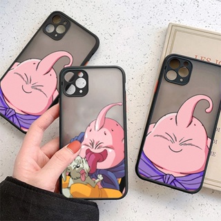 เคสโทรศัพท์มือถือ PC แข็ง เนื้อแมตต์ ป้องกันเลนส์ ลายอนิเมะ Dragon Ball Buu สําหรับ iPhone 14 Pro Max 13 12 Mini XR XS SE 2020