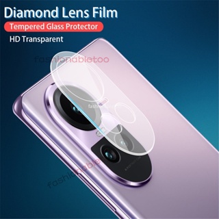 ฟิล์มกระจกนิรภัยกันรอยเลนส์กล้อง 3D สําหรับ Oppo Reno 10 pro plus 10proplus 10pro+ Reno10 pro Reno10pro 2023