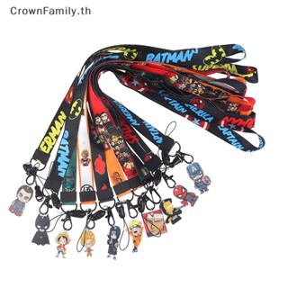 [CrownFamily] พวงกุญแจสายคล้องโทรศัพท์มือถือ กันหาย ลายอนิเมะซูเปอร์ฮีโร่ สําหรับตกแต่ง [TH]