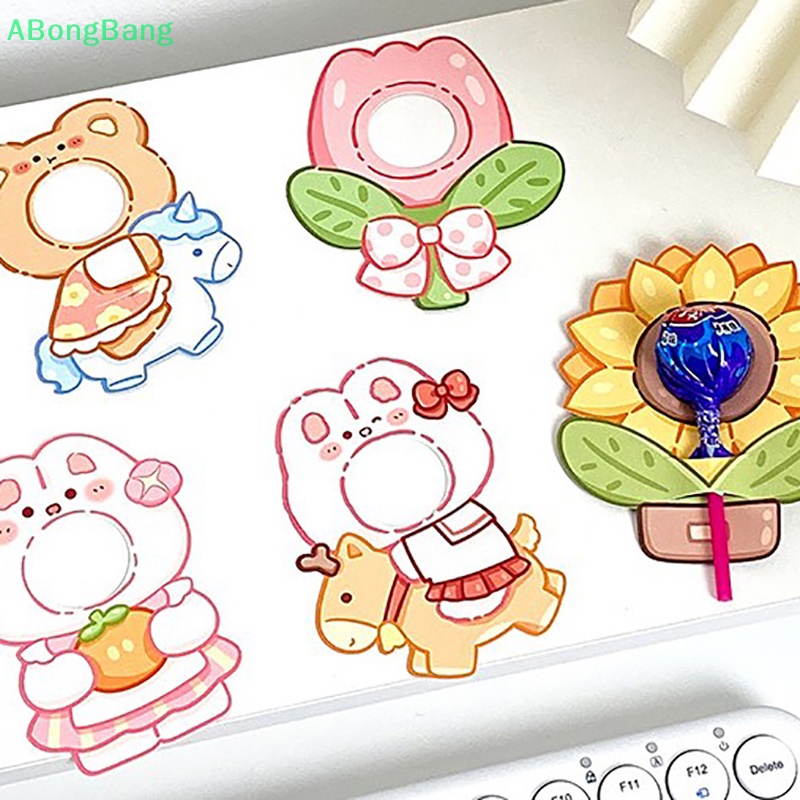abongbang-การ์ดอมยิ้ม-รูปสัตว์-ดอกไม้-กระต่าย-หมีน่ารัก-ของขวัญ-สําหรับตกแต่งงานแต่งงาน-ปาร์ตี้วันเกิดเด็ก
