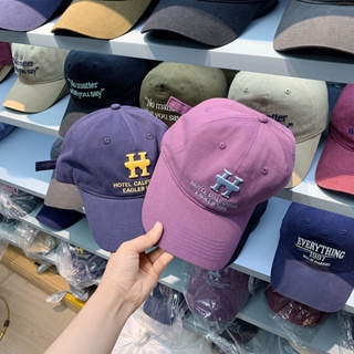 สินค้าใหม่ หมวกเบสบอล ปักลายตัวอักษร Morandi H สไตล์เรโทร สําหรับผู้ชาย และผู้หญิง 2023