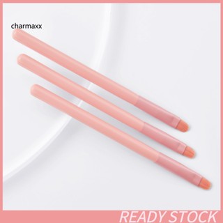 Cx แปรงแต่งหน้า ด้ามจับไม้ สีชมพู ใช้ซ้ําได้ 3 ชิ้น