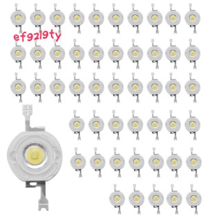 ไดโอดไฟ Led 1W พลังงานสูง ชิปโคมไฟ 1 วัตต์ 3V-3.4V สีขาว 50 ชิ้น