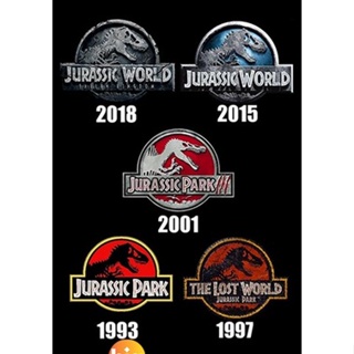 แผ่น DVD หนังใหม่ Jurassic Park 1-2-3 and Jurassic World 1-2 รวม 5 แผ่น - มาสเตอร์ (เสียง ไทย/อังกฤษ ซับ ไทย/อังกฤษ) หนั
