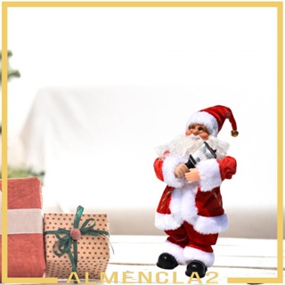 [Almencla2] ตุ๊กตาซานตาคลอสไฟฟ้า สําหรับตกแต่งบ้าน ปาร์ตี้คริสต์มาส