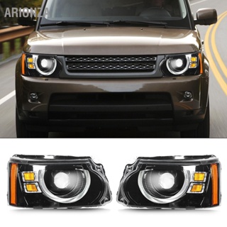 ARIONZA Defender Design Full LED ไฟหน้าโปรเจคเตอร์เปลี่ยนสำหรับ Land Rover Range Sport L320 Facelift 2010-2013