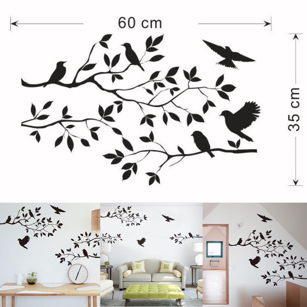 สติกเกอร์ไวนิล-รูปกิ่งต้นไม้-ลอกออกได้-สําหรับตกแต่งผนังบ้าน-diy