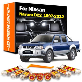 ชุดหลอดไฟ LED ติดป้ายทะเบียนรถยนต์ สําหรับ Nissan Navara D22 1997-2005 2006 2007 2008 2009 2010 2011 2012 8 ชิ้น