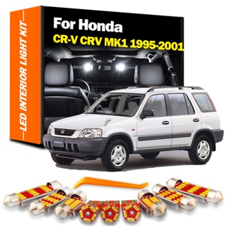 ชุดไฟอ่านหนังสือ LED ภายในรถยนต์ อุปกรณ์เสริม สําหรับ Honda CR-V CRV MK1 I 1995 1996 1997 1998 1999 2000 2001 10 ชิ้น