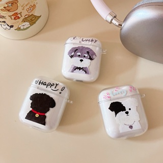 เคสหูฟังไร้สาย แบบใส ป้องกันฝุ่น ลายการ์ตูนสุนัข สําหรับ Airpods Pro 2 1 2 3