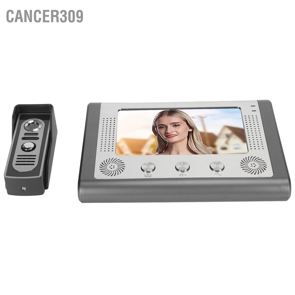 cancer309-7in-video-intercom-system-wired-door-phone-doorbell-kit-support-monitoring-unlock-ir-night-vision