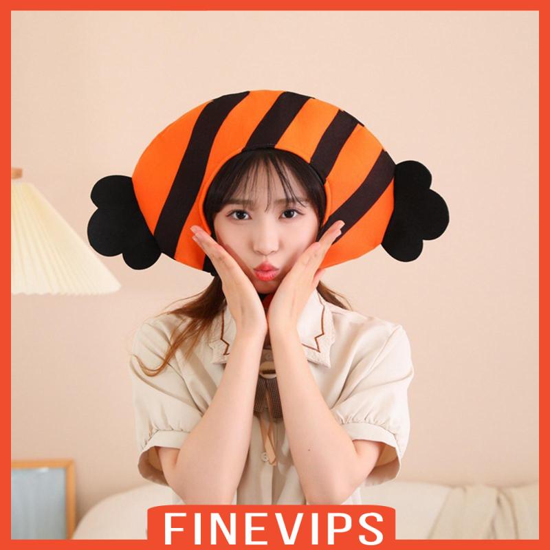 finevips-พร็อพหมวกตุ๊กตาฮาโลวีน-แบบพกพา-สําหรับเด็ก-และผู้ใหญ่