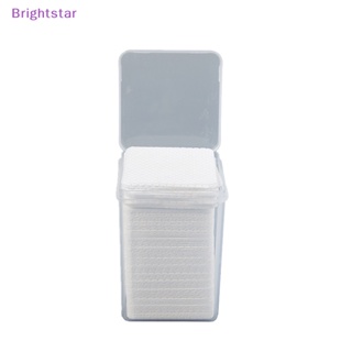 Brightstar ใหม่ แผ่นกระดาษเช็ดทําความสะอาดเล็บเจล UV ผ้าฝ้าย