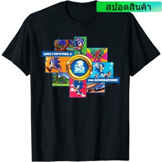 [S-5XL] เสื้อยืด พิมพ์ลาย Sonic the Hedgehog 30 Jahre Unstoppable สําหรับผู้ชาย ผู้ใหญ่