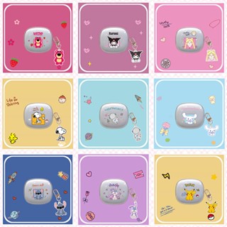 พร้อมส่ง เคสโทรศัพท์มือถือ TPU นิ่ม แบบใส ลายการ์ตูนน่ารัก พร้อมตะขอ สําหรับ JBL W300