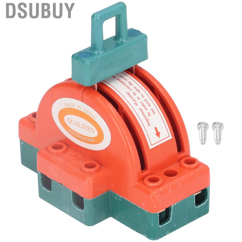 Dsubuy Electrical Switch Switch PA ABS Material 32A 2 Pole Double Throw for Backup Generator