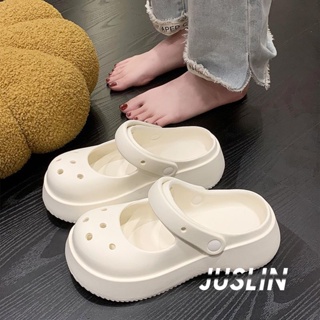 JUSLIN  รองเท้า รองเท้าหัวโต อ่อนนุ่ม สไตล์เกาหลีฮ แฟชั่น สะดวกสบาย สุขภาพดี MAR2708  Beautiful High quality Comfortable สวยงาม B21H0D5 37Z230910