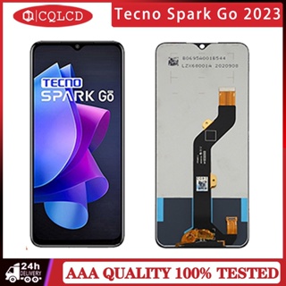 อะไหล่หน้าจอสัมผัสดิจิทัล LCD แบบเปลี่ยน สําหรับ Tecno Spark Go 2023 Tecno Pova 4 infinix Smart 7