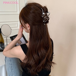 Pinkcool กิ๊บติดผมหางม้า โลหะผสม ไข่มุก สีทอง 11.5 ซม. สําหรับผู้หญิง