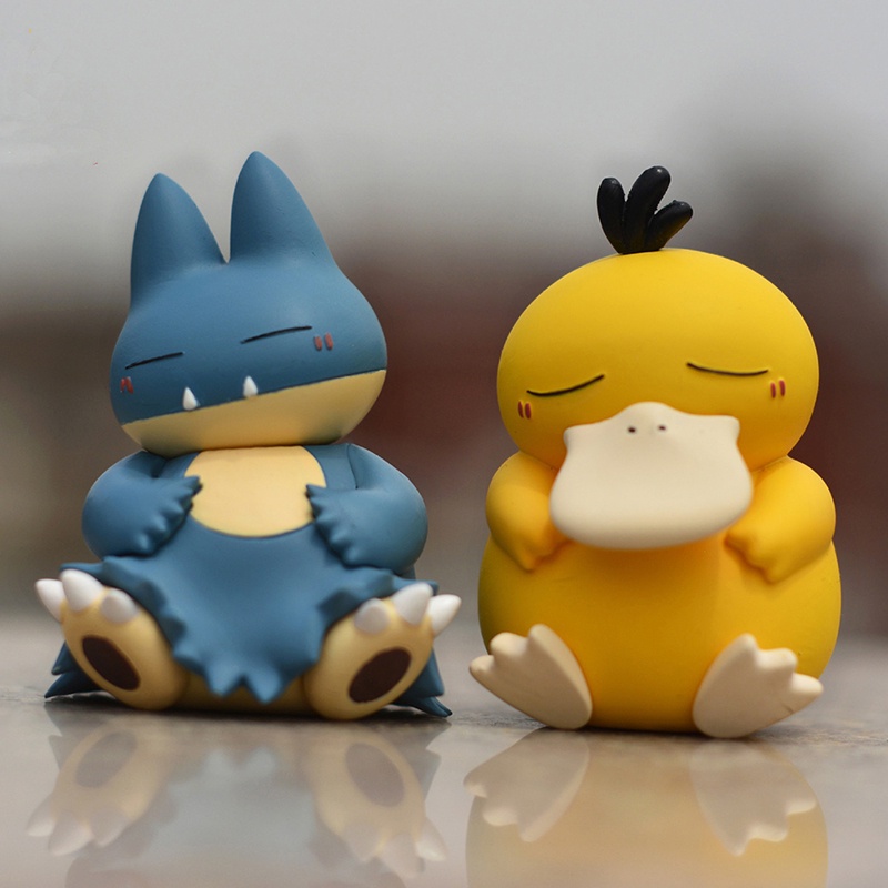 โมเดลตุ๊กตา-psyduck-snorlax-munchlax-ขนาดเล็กน่ารัก-kawaii-ฟิกเกอร์แอคชั่น-ของเล่นสําหรับเด็ก-5-7-ซม