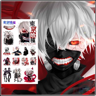 ❣️สติกเกอร์รอยสักชั่วคราว ลายการ์ตูน Tokyo Ghoul Series 02 ขนาดเล็ก มี 1 แผ่น❣️ รอยสัก กันน้ํา เซ็กซี่ สําหรับแขน ไหปลาร้า ร่างกาย มือ เท้า