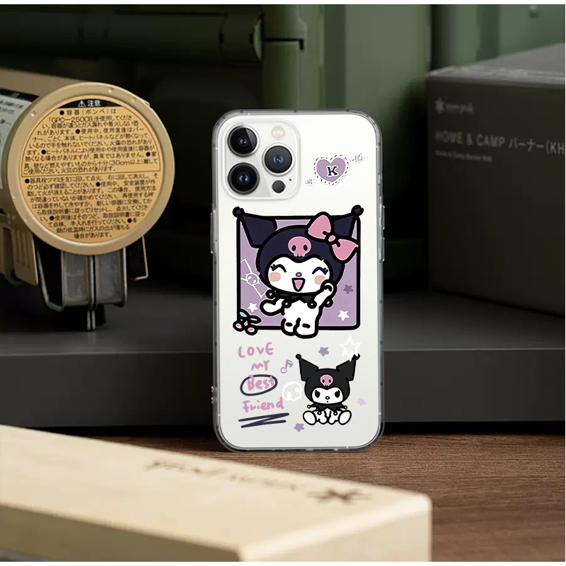 เคสซิลิโคนนิ่ม-แบบใส-ลายการ์ตูน-melody-kuromi-น่ารัก-สําหรับ-เคสไอโฟน-case-iphone-13-14-pro-max-12-mini-11-pro-xs-max-xr-x-6s-7-8-plus-se2020-เคสใส