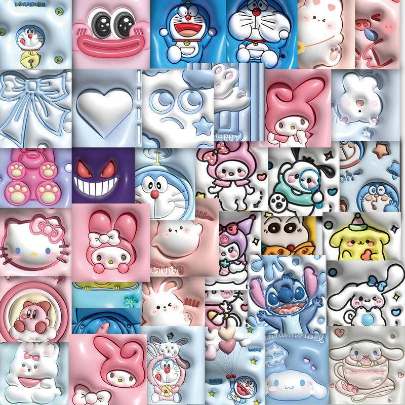 สติกเกอร์-ลายการ์ตูนอนิเมะ-sanrio-kawaii-mymelody-kuromi-pachacco-cinnamoroll-pom-pom-purin-กันน้ํา-สําหรับตกแต่งกระเป๋าเดินทาง-แล็ปท็อป-diy-62-ชิ้น-ต่อชุด