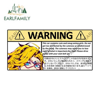 Earlfamily สติกเกอร์ไวนิล กันน้ํา ขนาด 13 ซม. x 6.2 ซม. สําหรับติดตกแต่งกระจกรถยนต์ รถจักรยานยนต์ Android