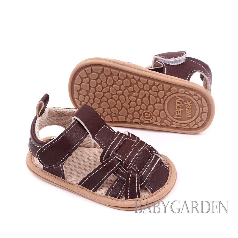 babygarden-รองเท้าแตะเด็กทารก-ปิดนิ้วเท้า-ระบายอากาศ-พื้นนิ่ม-กันลื่น-รองเท้าเดินชายหาด-ฤดูร้อน