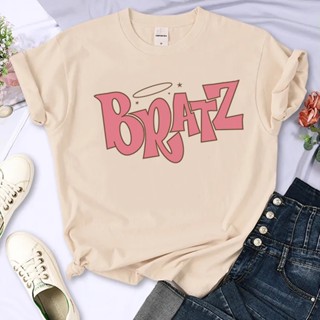 Bratz เสื้อยืด ลายตลก สไตล์ญี่ปุ่น สําหรับผู้หญิง y2k