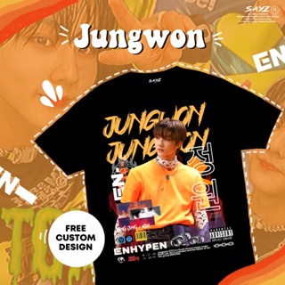 【hot tshirts】(พร้อมส่ง) เสื้อยืด ลาย Jungwon Enhypen | ชุด Enhypen | หยางจองวอน | โดย sayzco2022