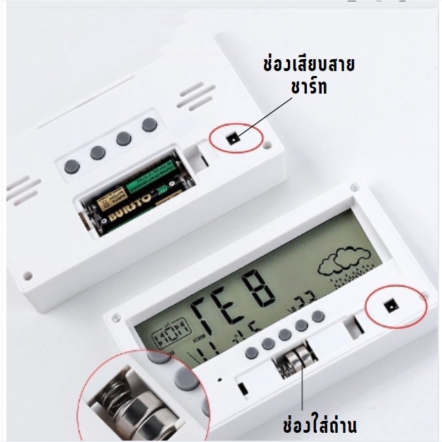 anastasia-นาฬิกาดิจิตอลตั้งโต๊ะ-นาฬิกาดิจิตอล-แสดงอุณหภูมิ