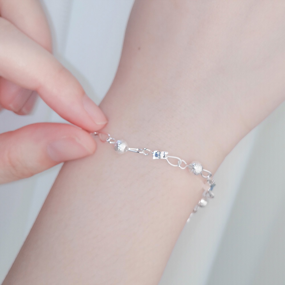 สร้อยข้อมือ-จี้ลูกปัดดาว-ขนาดเล็ก-สามารถปรับได้-หรูหรา-สไตล์เกาหลี-เครื่องประดับ-สําหรับผู้หญิง