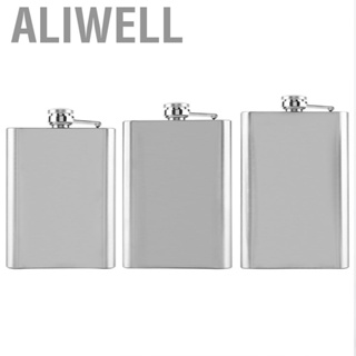 Aliwell Stainless Steel Pocket  Bottle Stainless Steel Flask Pocket Bottle for  Whiskey