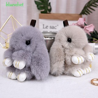 BLUEVELVET Install Dead Rabbit Pendant Backpack Car Handbag Doll Bag Accessories Plush Bunny Pendant Fur pom Keyring Hanging Ornament Bag Pendant